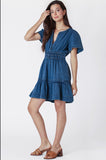 Denim Flutter Dress