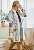 White Plaid Cardigan