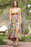 Tropical Peekaboo Maxi Dress