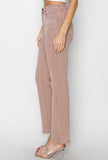 Mauve High Rise Straight Leg Jeans