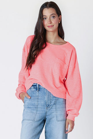 Coral Pocket Top