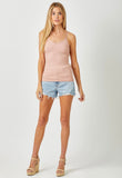 Rose Ribbed Cami