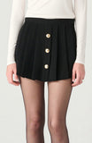 Black Pleated Skort