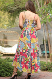 Tropical Peekaboo Maxi Dress