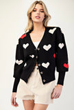 Black Heart Cardigan