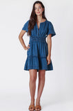 Denim Flutter Dress