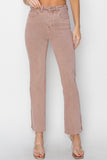 Mauve High Rise Straight Leg Jeans