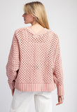 Dusty Rose Crochet Cardigan