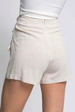 Linen Side Tie Skort