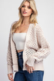 Sand Crochet Cardigan