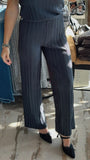 Slate Accordion Wide Leg Pants