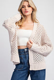 Sand Crochet Cardigan