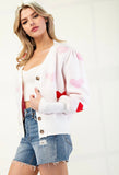 White Heart Cardigan