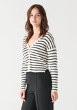 Black Stripe Cardigan