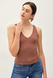 Brown V-Neck Cami