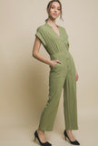 Olive Utility Jumpsuit