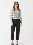 Black Stripe Cardigan