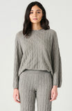 Grey Cable Knit Sweater