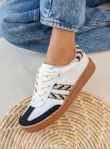 Black Aztec Sneakers