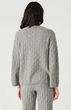 Grey Cable Knit Sweater