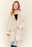 Cream Tweed Coatigan