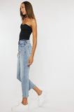 Highrise Straight Leg Cropped Jeans