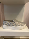 Grey Quilted Sneakers