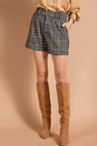 Mocha Plaid Shorts